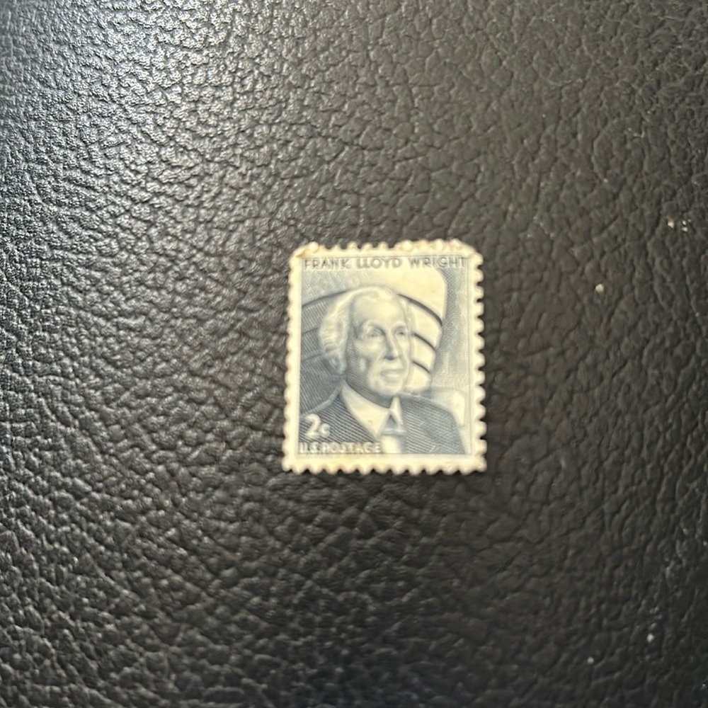 US Postage Stamps, 1966, Frank Lloyd Wright,2 Cent Stamps